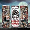 Halloween A Girl Loves Horror Movies Tumbler Png, 20Oz Skinny Tumbler Png,