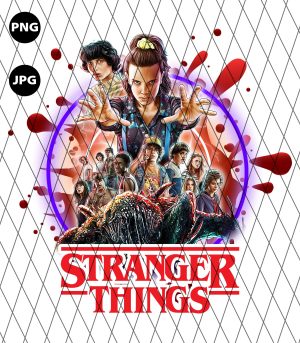 Stranger Things Png, Sublimation Designs Downloads