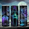 Halloween Scream Horror Character Tumbler PNG, 20oz Skinny Tumbler PNG