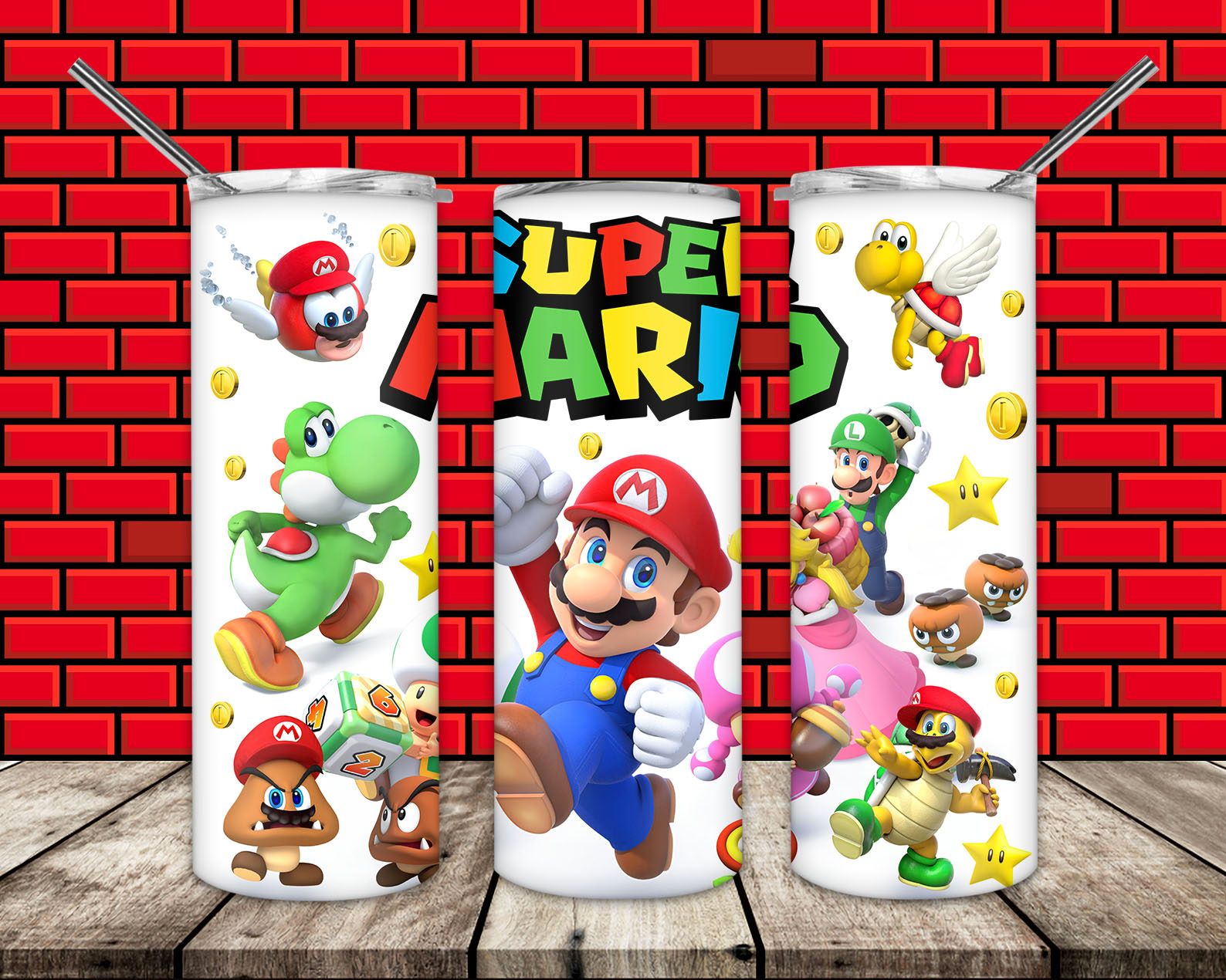Game Super Mario Tumbler PNG, 20oz Skinny Tumbler PNG Game Super Mario Tumbler PNG, 20oz Skinny Tumbler PNG