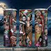 Halloween Horror Characters Tumbler PNG, 20oz Skinny Tumbler PNG