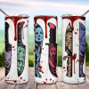Halloween Bloody Knife Tumbler Png, 20Oz Skinny Tumbler Png
