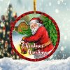 Christmas Greetings Santa Claus Ornament PNG, Benelux Christmas Ornament