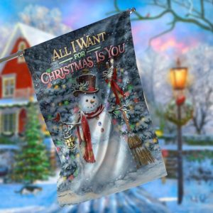 All I Want For Christmas Is You Garden Flag – 12×18 Garden Flag
