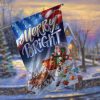 Merry And Bright Christmas Garden Flag – 12×18 Garden Flag