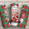 Christmas Wonderful Time Tumbler PNG, 20oz Skinny Tumbler PNG