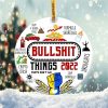 Bullshit Things Gas 2022 Ornament Png, Round Christmas Ornament