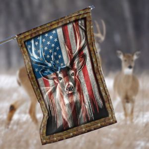 Deer Christmas Garden Flag – 12×18 Garden Flag