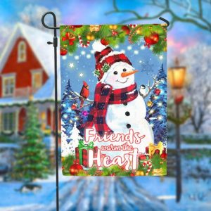 Friends Warm The Heart Garden Flag – 12×18 Garden Flag