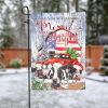 Cows At Christmas Be Merry And Bright Garden Flag – 12×18 Garden Flag