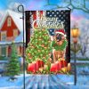Merry Christmas German Shepherd Garden Flag – 12×18 Garden Flag