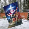 Merry Trucking Christmas Garden Flag – 12×18 Garden Flag