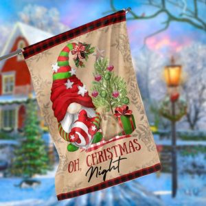 Oh Christmas Night Garden Flag – 12×18 Garden Flag