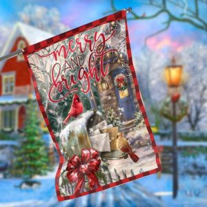To Santa Claus Cardinal Christmas Garden Flag – 12×18 Garden Flag
