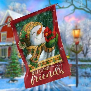 Welcome Friends Garden Flag – 12×18 Garden Flag