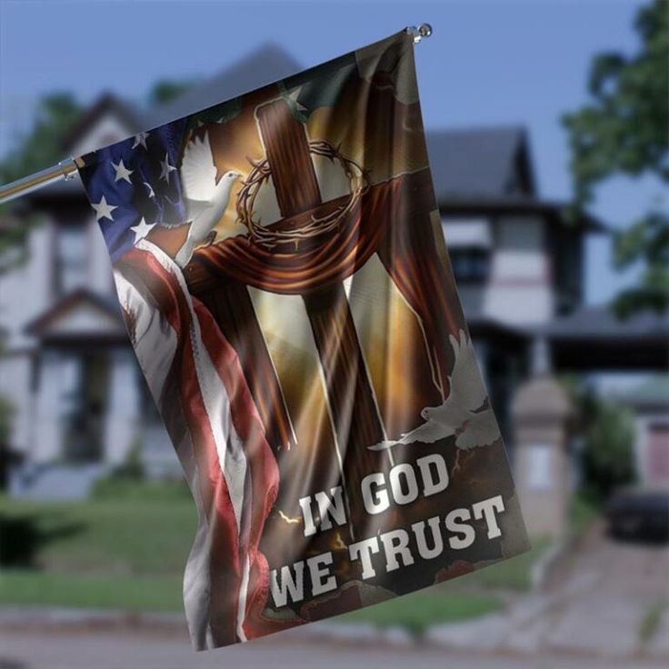 In God We Trust Garden Flag – 12×18 Garden Flag In God We Trust Garden Flag – 12×18 Garden Flag