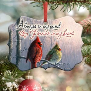 Cardinal Forever In My Heart Ornament PNG, Benelux Christmas Ornament
