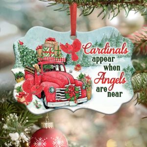 Cardinals Appear When Angels Are Near Ornament PNG, Benelux Christmas Ornament