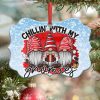 Chillin’ With My Gnomies Ornament PNG, Benelux Christmas Ornament