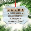 Daddy You Are The World Ornament PNG, Benelux Christmas Ornament