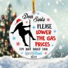 Christmas Lower Gas Prices Ornament Png, Round Christmas Ornament