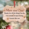 Mum And Dad Ornament PNG, Benelux Christmas Ornament
