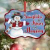 Snowflakes Are Kisses From Heaven Ornament PNG, Benelux Christmas Ornament