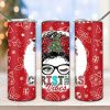 Christmas Vibes Tumbler PNG, Messy Bun Tumbler
