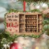 Just A Girl Who Love Christmas Ornament PNG, Benelux Christmas Ornament