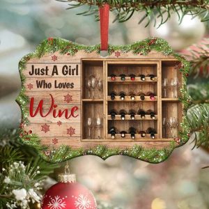 Just A Girl Who Love Christmas Ornament PNG, Benelux Christmas Ornament