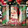 Christmas Vintage Santa Tumbler PNG, 20oz Skinny Tumbler PNG