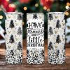 Christmas Tree Glitter Tumbler PNG, 20oz Skinny Tumbler PNG