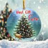 Baby Jesus Christmas Ornament Png, Round Christmas Ornament