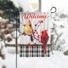 Cardinal on Wood Welcome Garden Flag – 12×18 Garden Flag