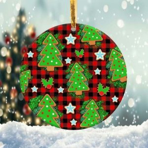 Christmas Cookie Ornament Png, Round Christmas Ornament