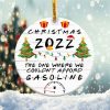 Could’n’t Afford Gasoline Ornament Png, Round Christmas Ornament