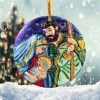 Christmas Holy Night Ornament Png, Round Christmas Ornament