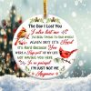 The Day I Lost You Ornament Png, Round Christmas Ornament