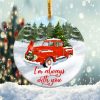 Memorial I’m Always With you Ornament Png, Round Christmas Ornament