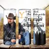 Yellowstone Ill Take You To The Train Station Tumbler Wrap