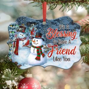 Bestie Snowman Have A Friend Ornament PNG, Benelux Christmas Ornament