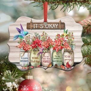 Hummingbird Christmas It Is Okay Ornament PNG, Benelux Christmas Ornament