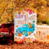 Happy Fall Y’all Blue Truck Garden Flag – 12×18 Garden Flag