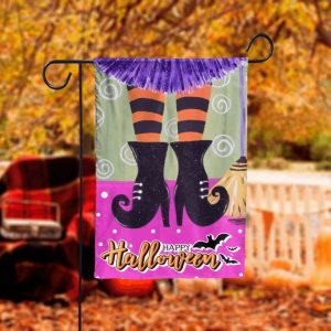 Halloween Witch Garden Flag – 12×18 Garden Flag