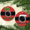 Santa Cam Ornament Png, Round Christmas Ornament