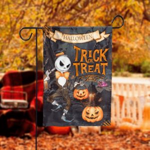 Halloween Trick or Treat Garden Flag – 12×18 Garden Flag