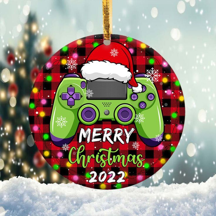 Christmas Video Game Ornament Png, Round Christmas Ornament Christmas Video Game Ornament Png, Round Christmas Ornament