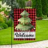 Christmas Tree Plaid Garden Flag – 12×18 Garden Flag