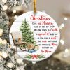 Christmas in Heaven Ornament Png, Round Christmas Ornament