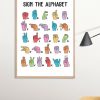 American Sign Language Poster Print, Digital Poster Wall Art